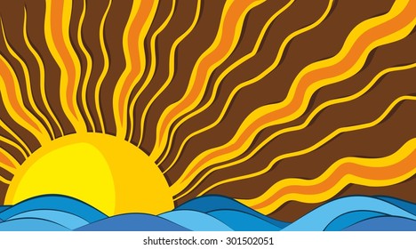 Sea landscape. 