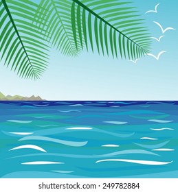 Sea landscape  background