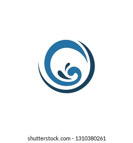 sea landscape logo template