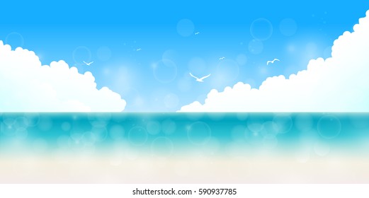 Sea landscape Summer background