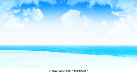 Sea landscape Summer background