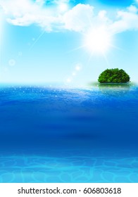 Sea landscape Summer background