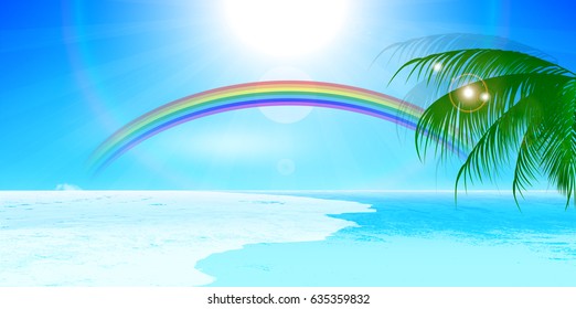 Sea landscape Summer background