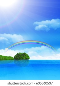 Sea landscape Summer background