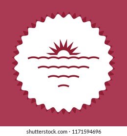 sea landscape vector icon