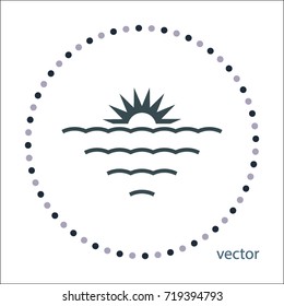 sea landscape vector icon