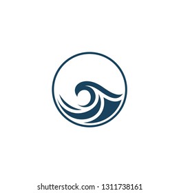 sea lanscape logo template