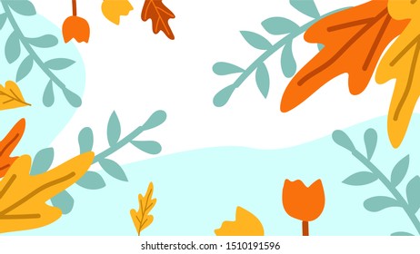 Sea leaves floral pattern background 