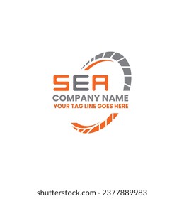 SEA letter logo vector design, SEA simple and modern logo. SEA luxurious alphabet design  