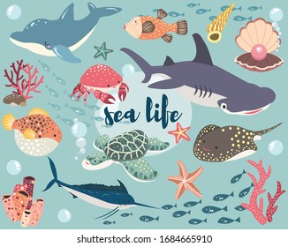 Sea Life Animal Collection Set