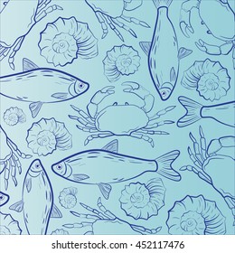 Sea life background.