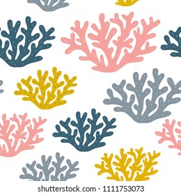 Sea life blue pattern