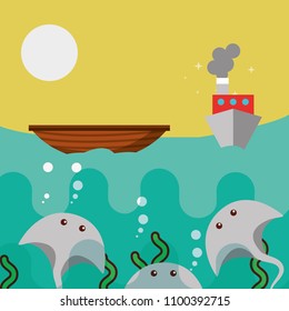sea life cartoon