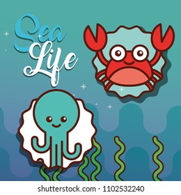 sea life cartoon