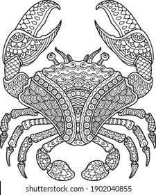 sea life coloring page illustration and print design