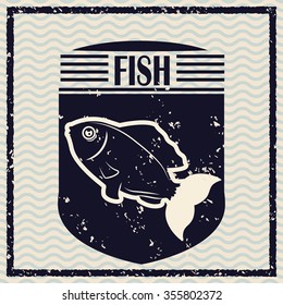 sea life  concept with fish design, vector illustration 10 eps graphic.
