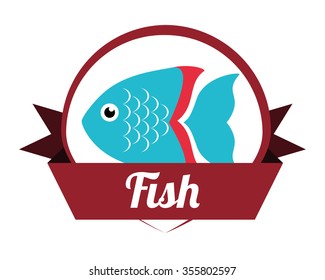 sea life  concept with fish design, vector illustration 10 eps graphic.