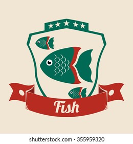 sea life  concept with fish design, vector illustration 10 eps graphic.