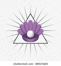 sea life conceptual poster vector illustration design