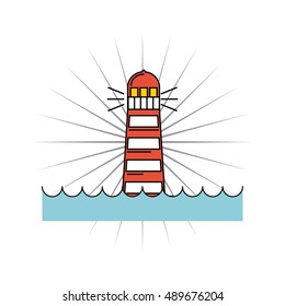 sea life conceptual poster vector illustration design