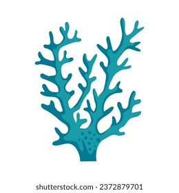 sea life coral reef illustration isolated