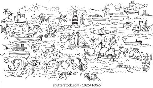 9 391件の 海 手書き のイラスト素材 画像 ベクター画像 Shutterstock