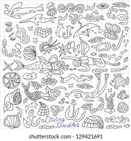 sea life - doodles