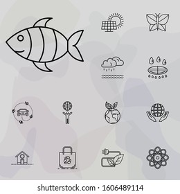 sea life icon. Ecology icons universal set for web and mobile