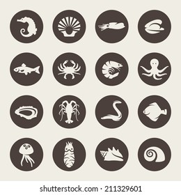 Sea life icons