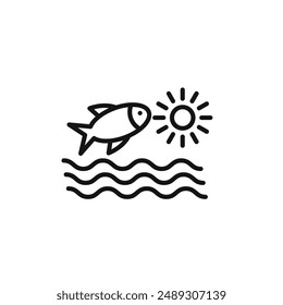 Sea Life logo sign vector outline