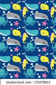 Sea life pattern