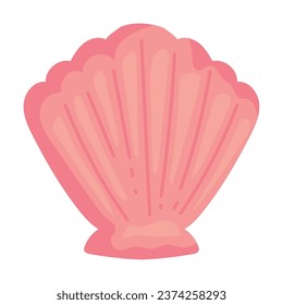 sea life shell illustration isolated