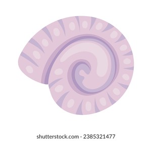 sea life snail illustration isolated