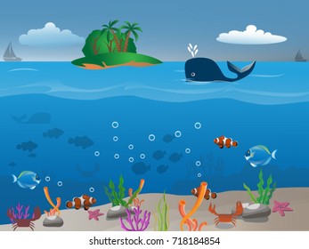 sea life vector