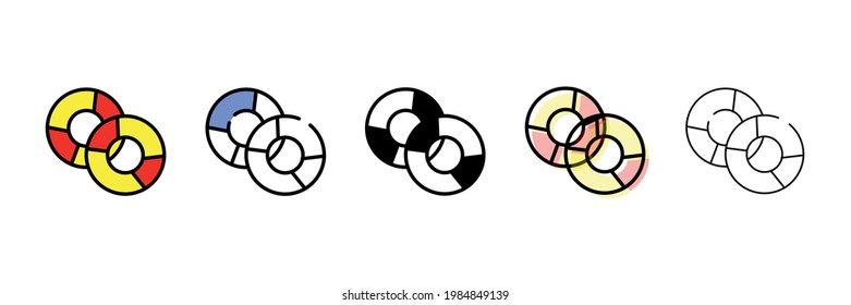 icono de tipo de vector de la vida marina