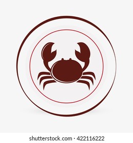 Sea lifestyle icon. nautical design. Flat illustration