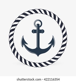 Sea lifestyle icon. nautical design. Flat illustration