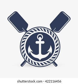 Sea lifestyle icon. nautical design. Flat illustration