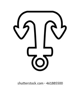 Sea lifestyle and nautical concept represented by silhouette anchor icon. Isolated and flat illustration