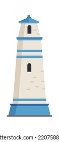 Sea lighthouse icon. Vector illustration