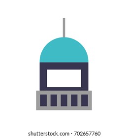 Sea lighthouse isolated icon