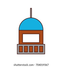 Sea lighthouse isolated icon