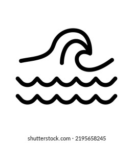 gráfico vectorial de icono de línea marina 