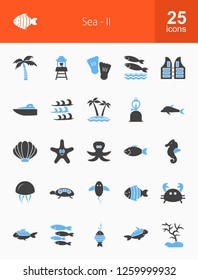 Sea Line Icons