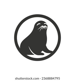 Sea lion Icon on White Background - Simple Vector Illustration