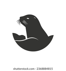 Sea lion Icon on White Background - Simple Vector Illustration