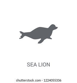 Sea lion icon. Trendy Sea lion logo concept on white background from animals collection. Suitable for use on web apps, mobile apps and print media.