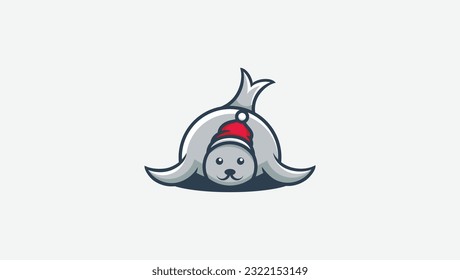 plantilla de diseño de vectores de logotipo de león marino