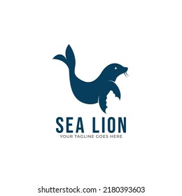 Sea lion symbol - vector illustration