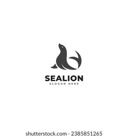 Sea lion symbol - vector illustration